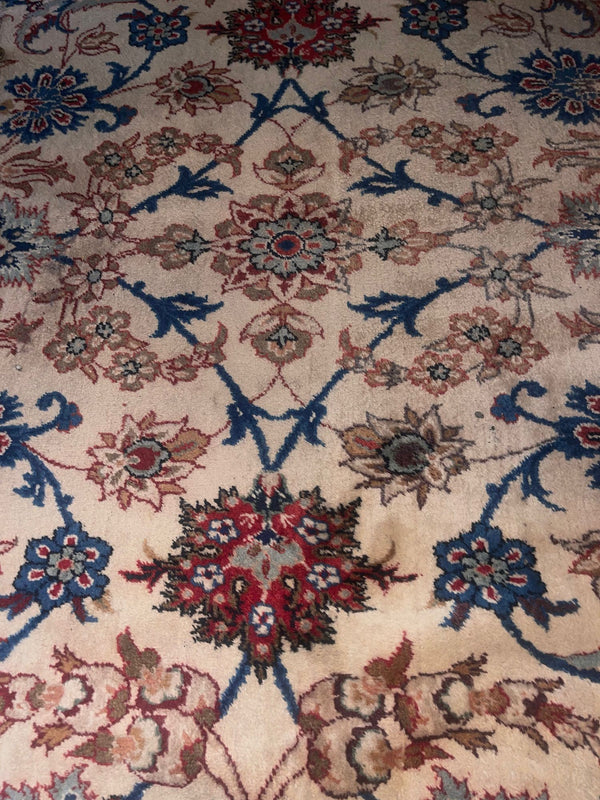 Vintage Yezd Carpet South Persia Mid-20th Century // 14' ft