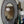 Load image into Gallery viewer, Italian Faux Shagreen &amp; Walnut Concave Round Mirror, Late 20th Century.
