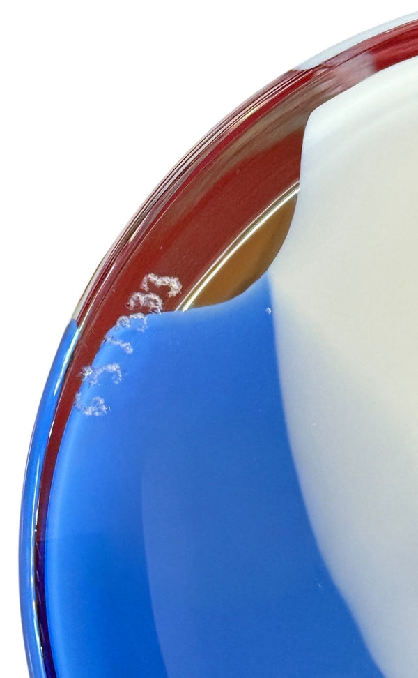 Carlo Moretti Signed Geometric Murano Glass Vase. Italy, 2010.