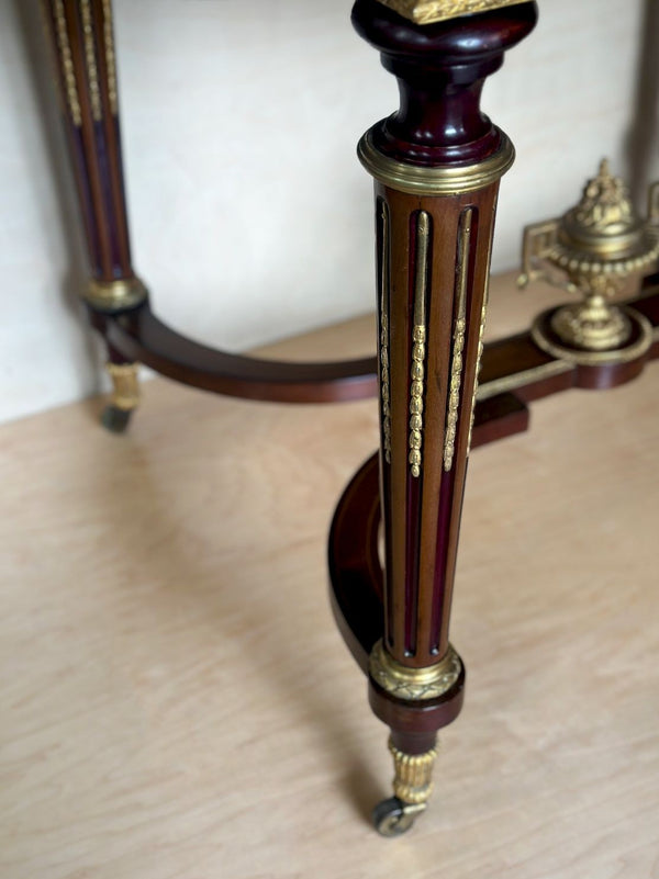 French 19th Century Inlaid Table w/ Bronze Mounts