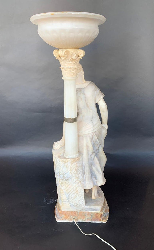 Female Sculptural Torchère Lamp