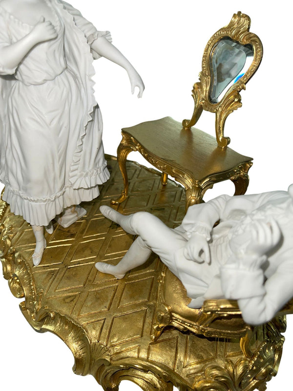 19th Century Sèvres Biscuit Porcelain & Gilt Bronze Figural Group