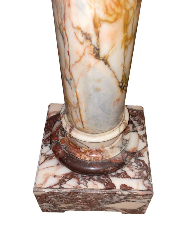 19th Century Italian Marble Bust of Sappho( Greek Lyric Poet) on Pedestal
