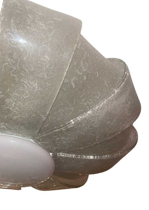 Vintage Murano Graniglia Glass Flush Mount by Aureliano Toso. Italy, 1960's.