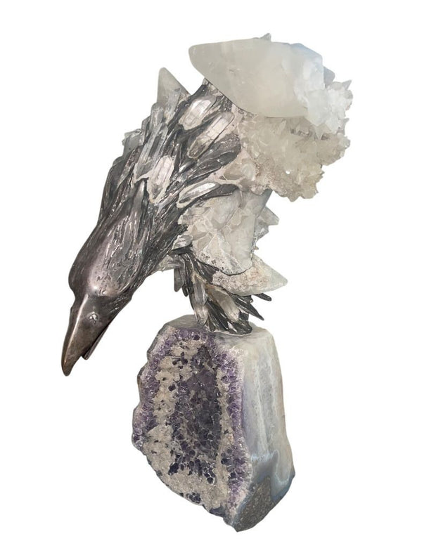 Amador Braojos “The Eagle’s Head” Gemstones & Sterling Silver Sculpture, Ed. 3/7