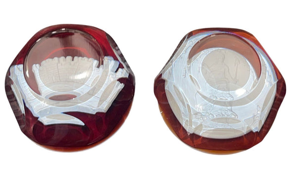 Seven Baccarat Pieces Including Crystal Paperweights and Sirius Crystal Sphere