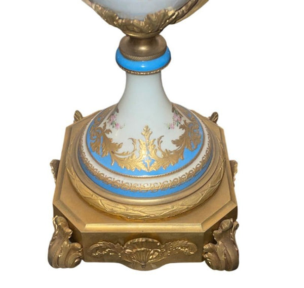 19th Century Sèvres Porcelain Urn with Gilt Bronze Mounts