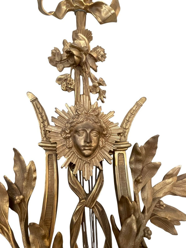 Pair of Late 19th Century French Louis XVI Style Bronze Sconces