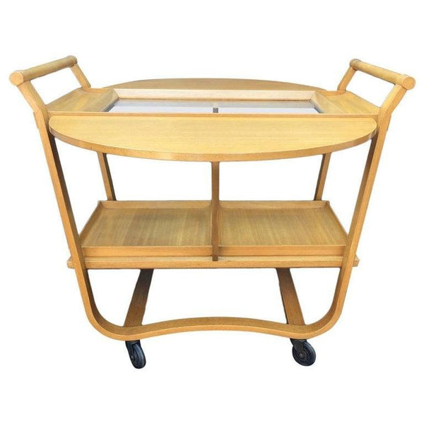 Edward Wormley for Dunbar Model 4487 Mahogany Bar Cart. USA 1950's.