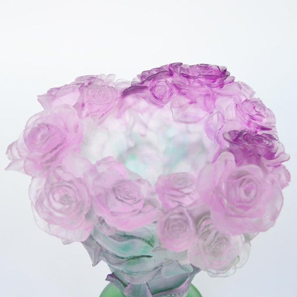 Rose Passion Vase by Daum. France, 1990's.