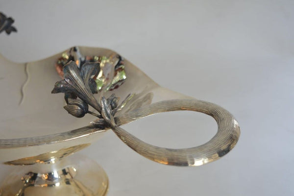 Set of Two Damar 925 Silver Flower-Form Bowls. Turkey, 20th Century.