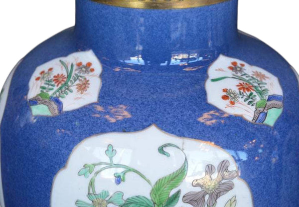 Pair of Mid-19th Century Ormolu-Mounted Chinese Export Porcelain Vases.