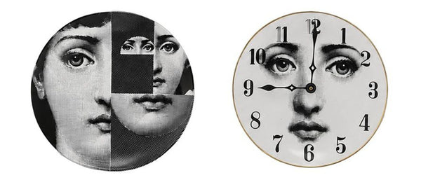 Set of Eight Fornasetti Lina Cavalieri Porcelain Plates