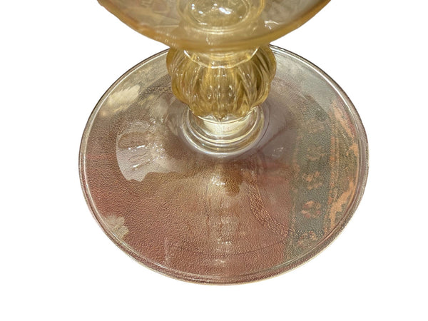 Large Italian Murano Gold Fleck Glass Vase, 20th Century