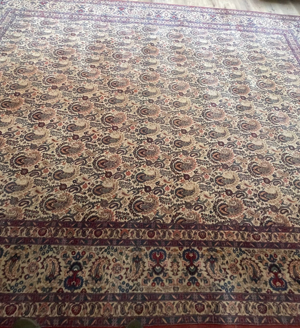Persian Signed Rug with Allover Paisley Herati-Style Field (10'9" x 14'5")