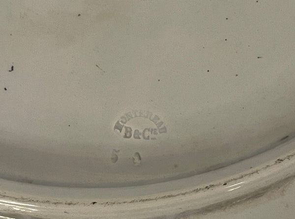 Late 19th Century French B&C Montereau Portrait Charger, Signed H. Catelin.