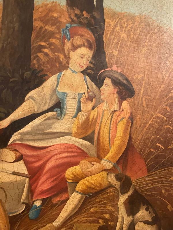 Monumental 20th Century French School Pastoral Painting