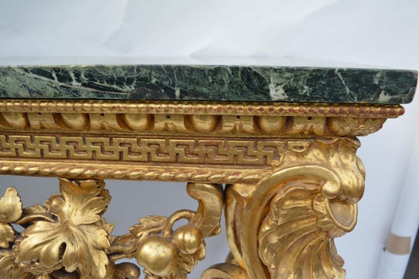 Original English, Neoclassical, Giltwood Console Table