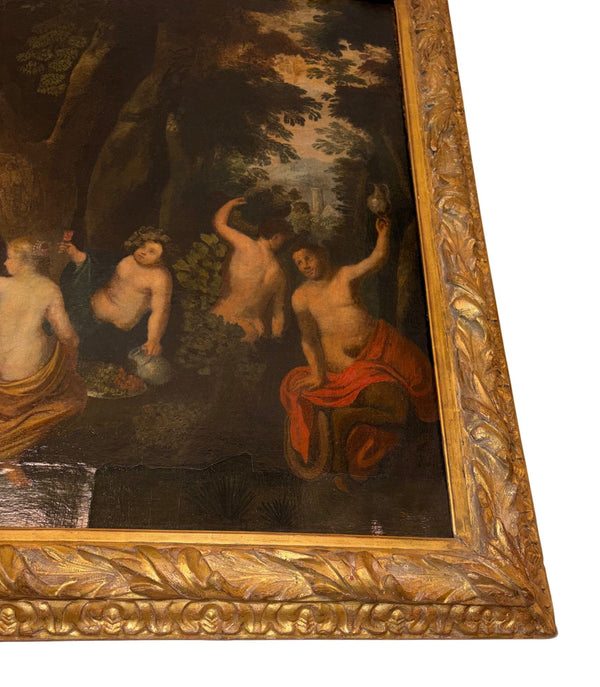 17th-Century Flemish Painting of Bacchus, Venus and Ceres, an Allegory of Autumn