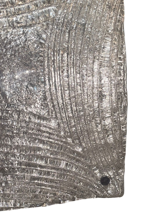 Mazzega Murano Glass Flush Mount Ceiling Light, Italy, 1970's.