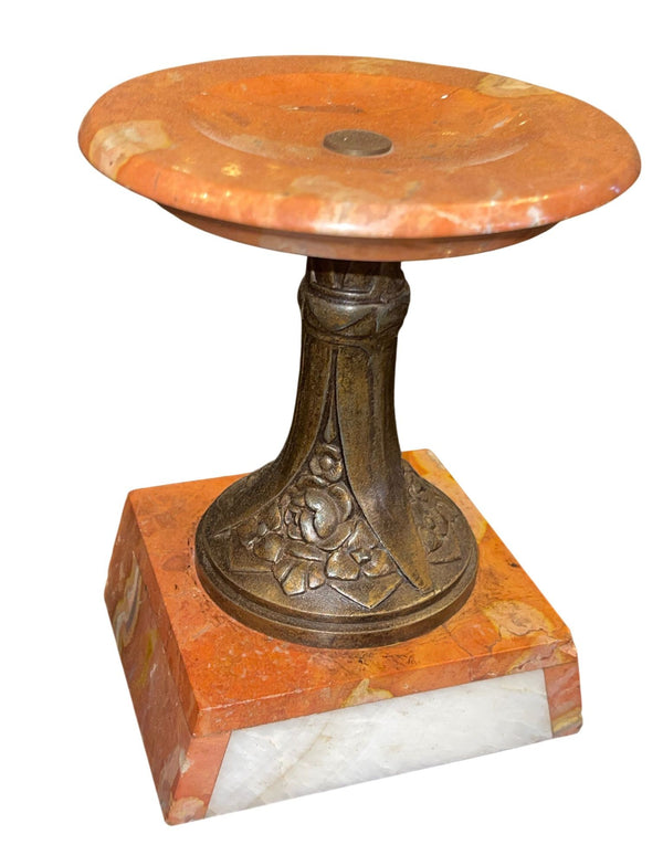 French Marble & Spelter Clock Garniture, Japy Frères, 19th Century.