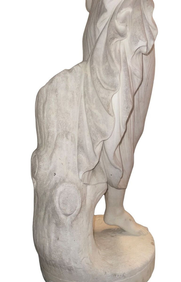 19th Century Carrara Marble Sculpture of Euphrosyne, One of the Three Graces.