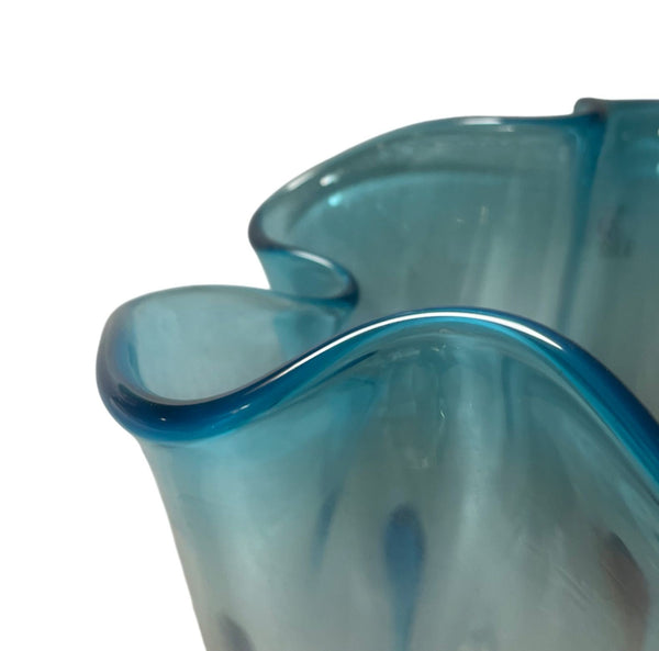 Enrico Cammozzo Signed Murano Glass Vase. Italy, Late 20th Century.
