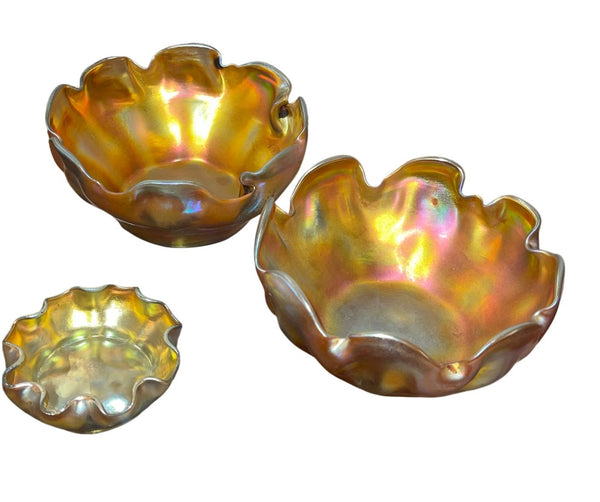 Louis Comfort Tiffany Favrile Glass Salt Dishes – Set of Eight - Early 20th C.