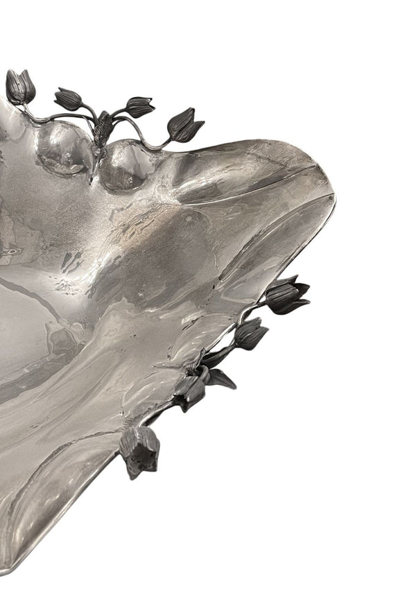 Pair of Damar 925 Sterling Silver Floral Bowls, 20th Century.