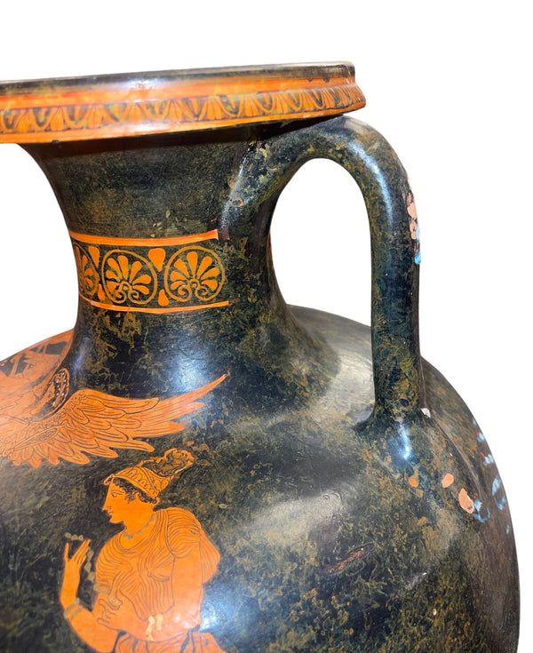 Large Attic Style Red-Figure Hydria Museum Copy After Ancient Greek Pottery