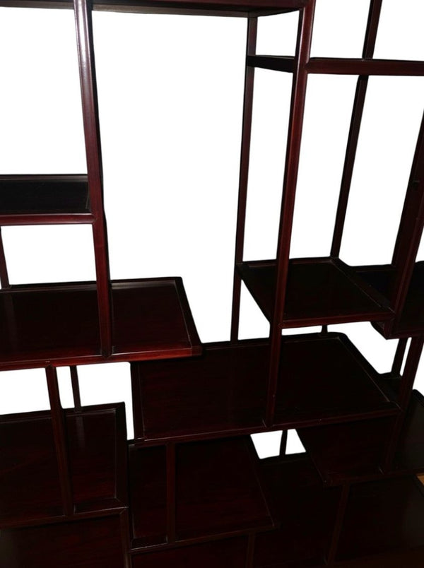 Pair of Art Deco Period Chinese Rosewood Étagères, 1920's.