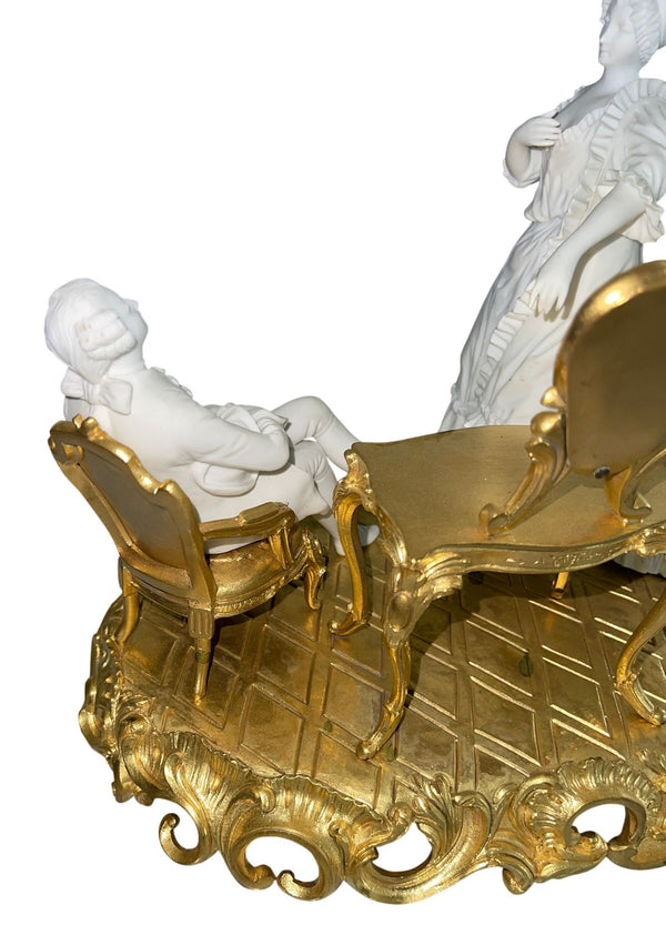 19th Century Sèvres Biscuit Porcelain & Gilt Bronze Figural Group