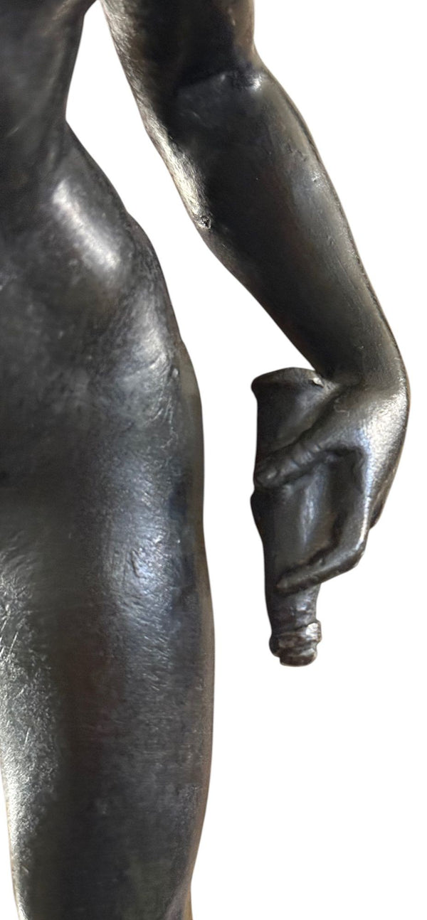 Bronze “Flying Mercury” with Lily Torch, After Giambologna, Italy, 19th Century.