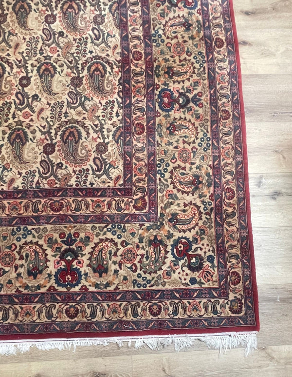 Persian Signed Rug with Allover Paisley Herati-Style Field (10'9" x 14'5")