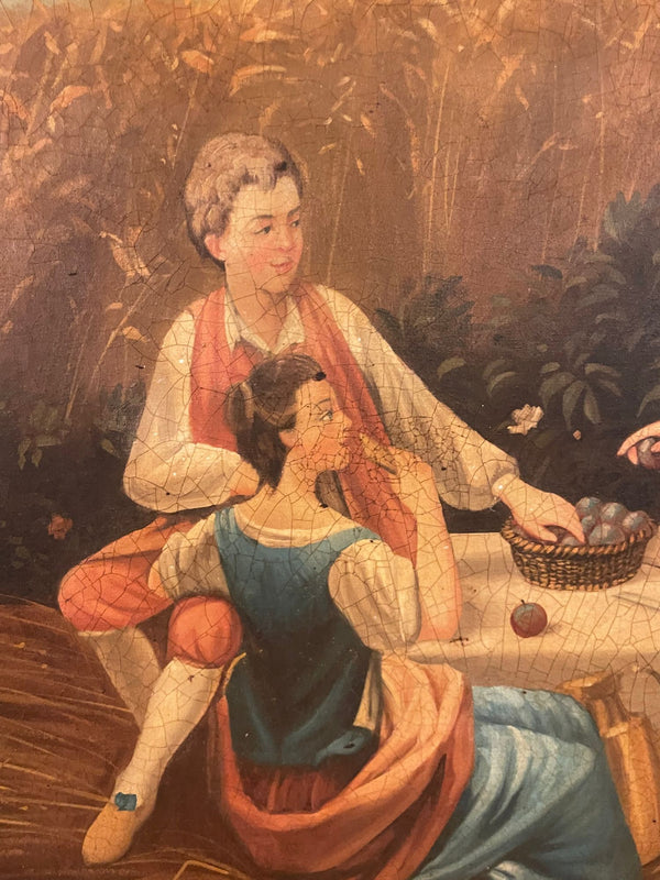 Monumental 20th Century French School Pastoral Painting