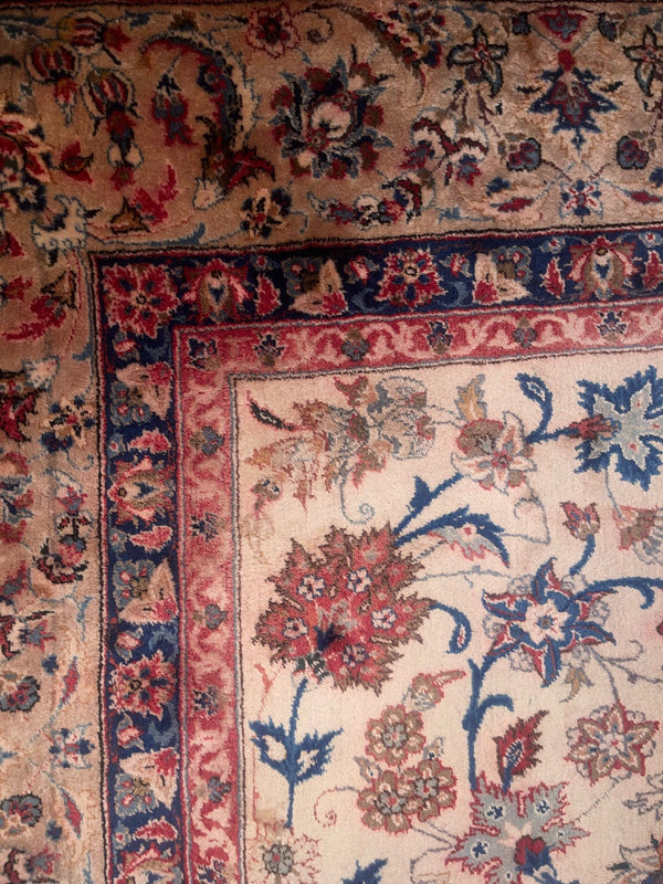 Vintage Yezd Carpet South Persia Mid-20th Century // 14' ft