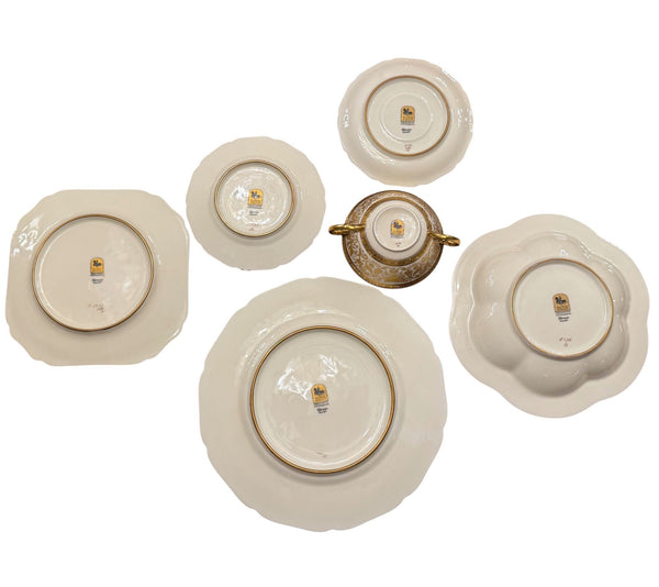 Black Knight Hohenberg Bavaria “Eldorado” 72-Piece Porcelain Service for 12