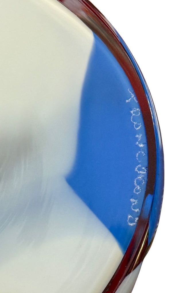 Carlo Moretti Signed Geometric Murano Glass Vase. Italy, 2010.