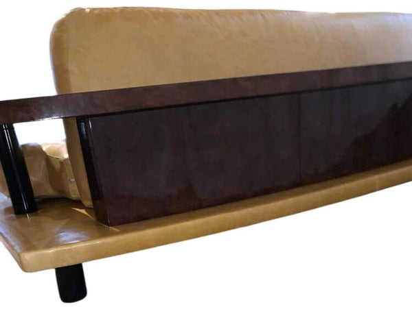 Vintage American Art Deco–Style Sofa, Late 20th Century (c. 1980s)