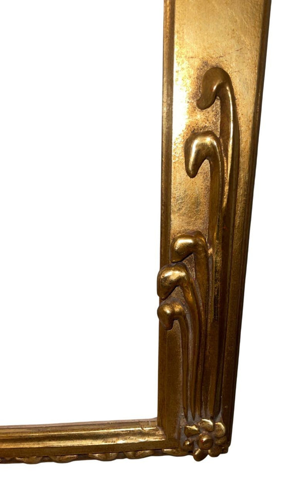 Italian Early 19th Century Giltwood Mirror and Console Table, Tuscany.