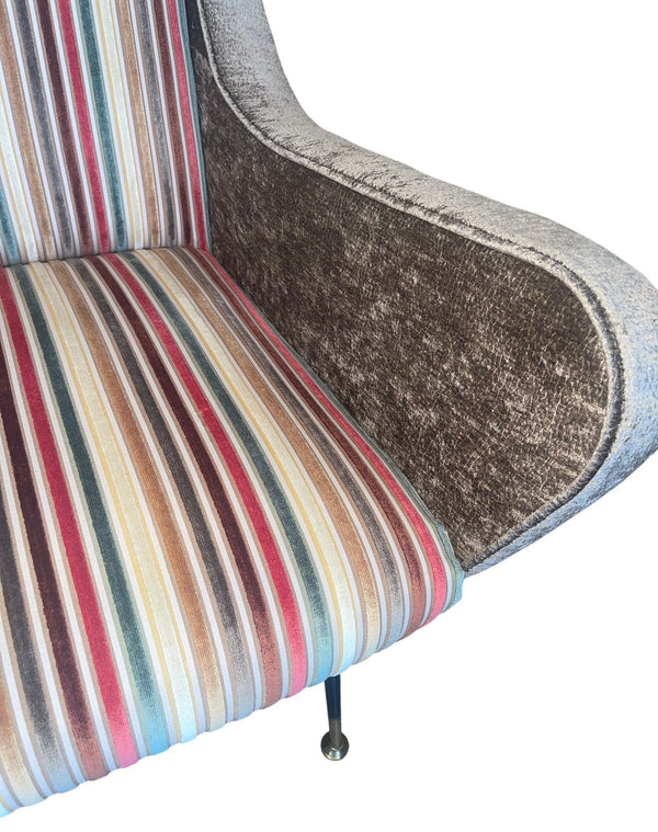 Pair of Marco Zanuso Lounge Chairs. Italy, 1950's.