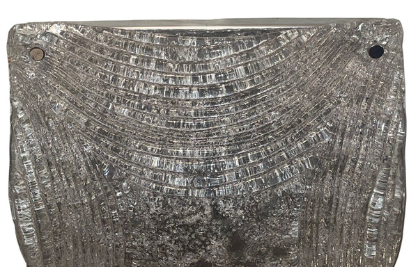 Mazzega Murano Glass Flush Mount Ceiling Light, Italy, 1970's.