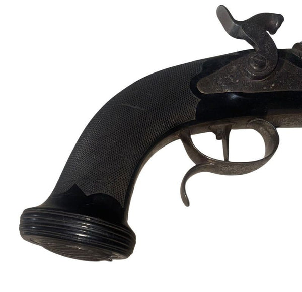 Pair of Mid-19th Century Belgian Percussion Pistols