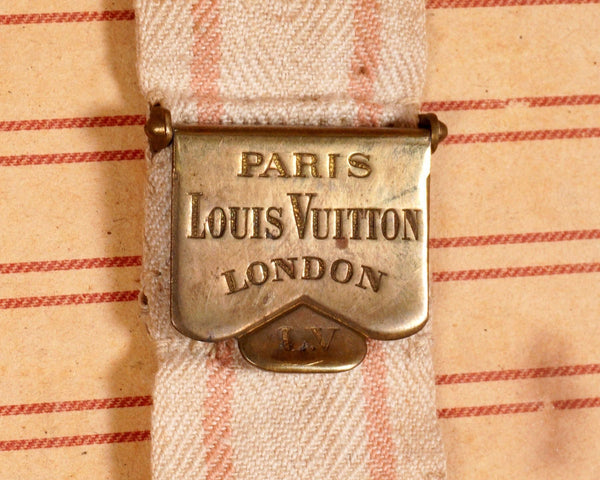 Rare Louis Vuitton 1870-1880's Striped Canvas Steamer Trunk at 1stDibs