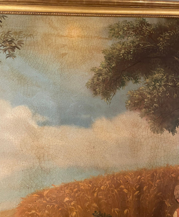 Monumental 20th Century French School Pastoral Painting