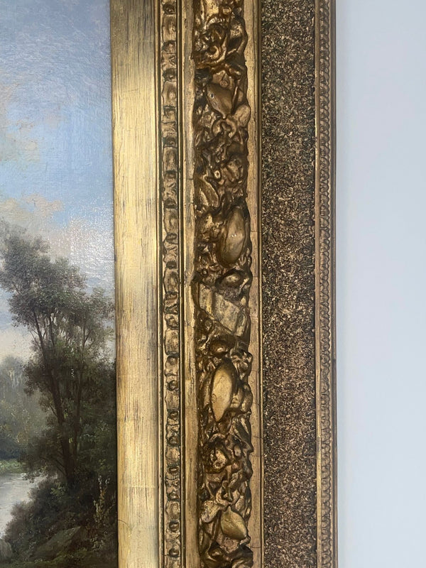 Pair of Late 19th Century Signed Ada Stone Landscape Paintings. United Kingdom.