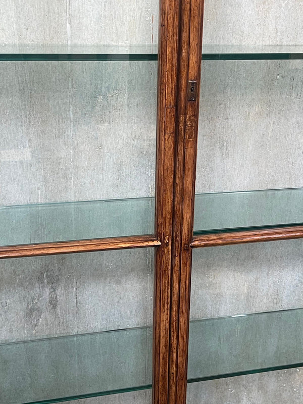 French Wood & Glass Display Cabinet, 20th Century.