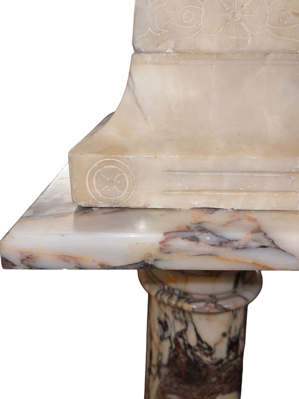 19th Century Italian Marble Bust of Sappho( Greek Lyric Poet) on Pedestal