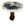 Load image into Gallery viewer, Pair Modern Petrified Wood Side Tables w/ Sculptural Metal Bases. Late 20th C.
