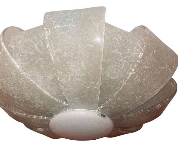 Vintage Murano Graniglia Glass Flush Mount by Aureliano Toso. Italy, 1960's.